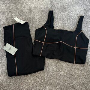Abercrombie & Fitch Black Jumpsuit with Brown Accents